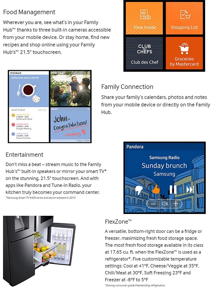 Family Hub 4-Door Flex French Door Refrigerator